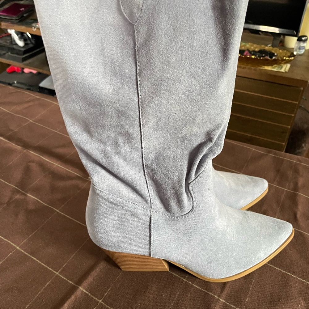 Light blue cowboy boots - Picture 5 of 8